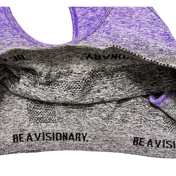 Gymshark Purple Gray Ombre Seamless Sports Bra Large - Picture 5 of 6